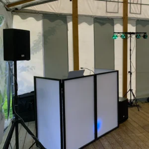 DJ CMO's modernes Ton- und Lichtsetup