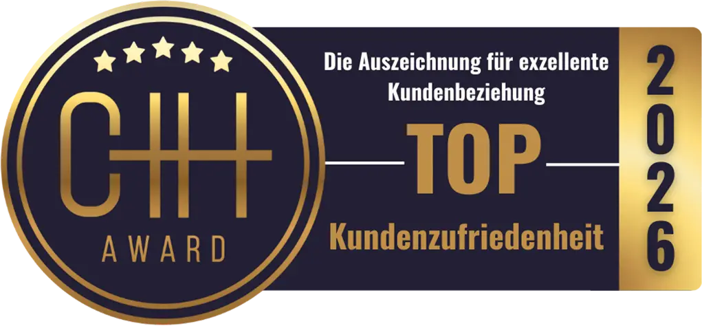 DJ CMO wurde der Preis für Kundenzufriedenheit 2026 vom CH Magazin verliehen.